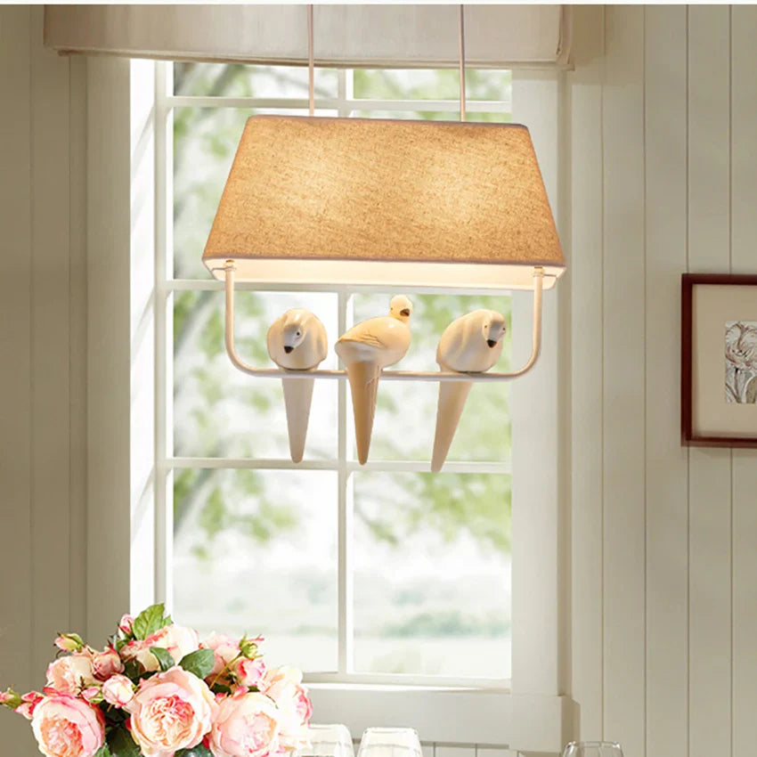 Lustre japonais "Oiseau en suspension"