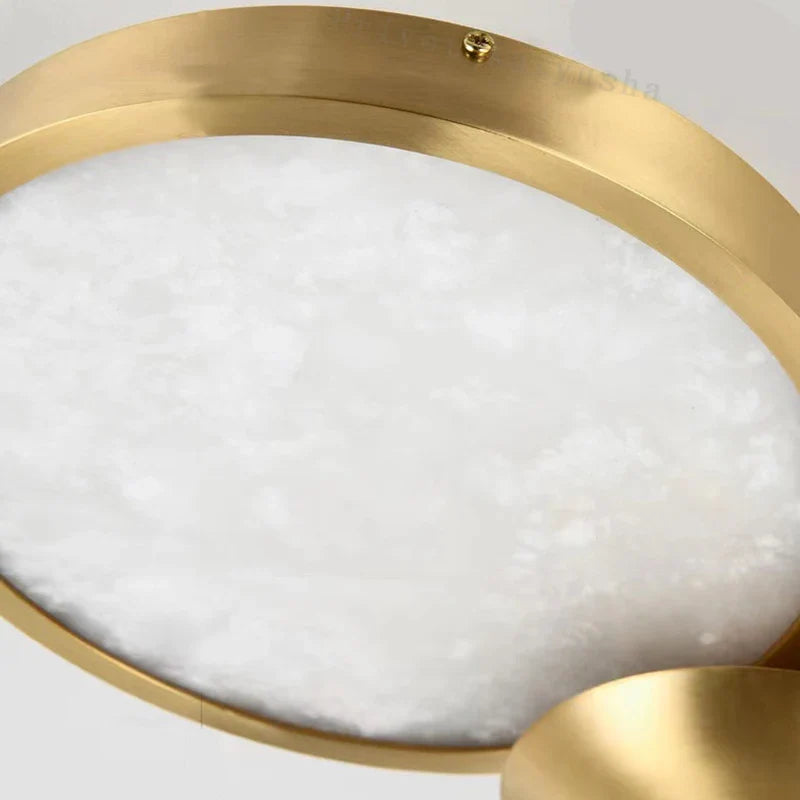Plafonnier LED Moderne en Marbre Naturel - Luminaire Décoratif 2024