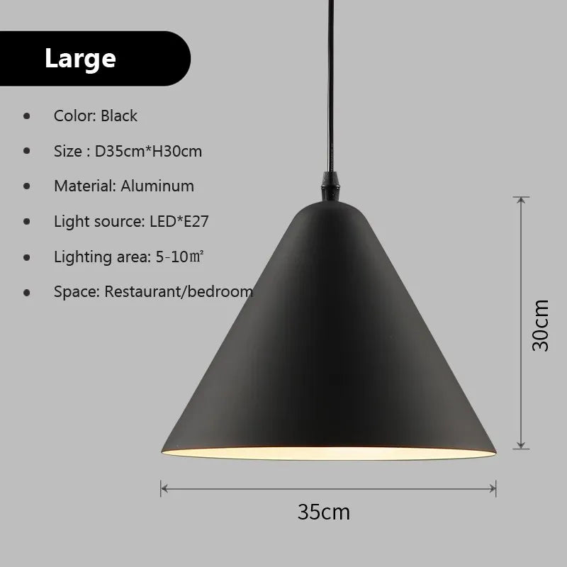 Suspension LED nordique Macaron en Fer