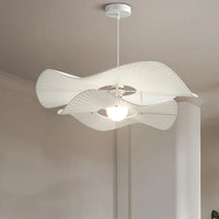 Lustre LED blanc en tissu pour salon et salle à manger