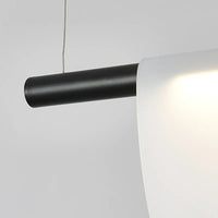 Lustre moderne nordique en acrylique et verre coloré LED