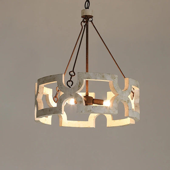 Lustre en bois américain pour un intérieur créatif rural