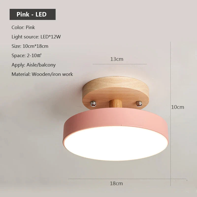 Plafonnier Nordic Wood - Luminaire Créatif pour une Décoration Moderne