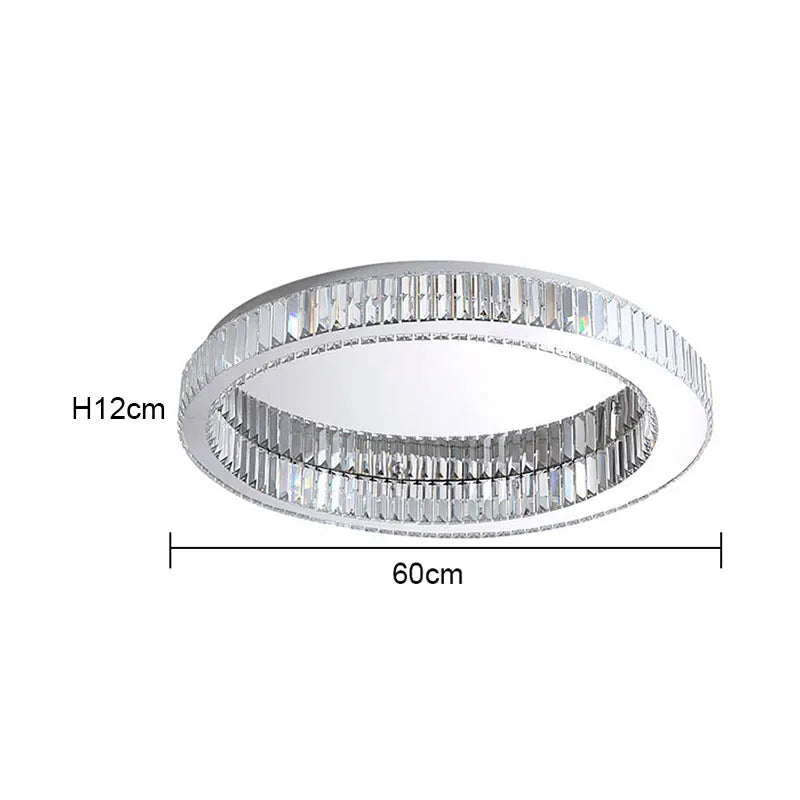 Plafonnier LED Crystal Round