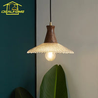 Nordique In - Suspension de lumière chaude LED  en cuivre et verre