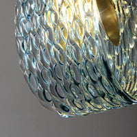 Petite lampe à main en verre moderne de suspension