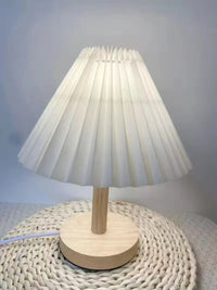 Lampe de Table LED nordique Moderne Plissée Ins