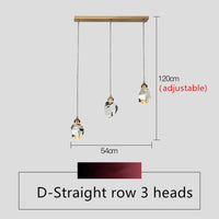 Lustre en cristal nordique LED pour un intérieur élégant