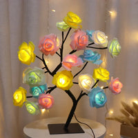 Lampe de table LED Nordique Cherry Blossom Crystal Veilleuse