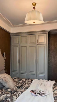 Plafonnier nordique en tissu et cuivre Joliment Simple