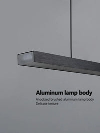 Lustre Nordique Moderne Minimaliste pour Bureau et Salle à Manger - Design Long Bar avec Éclairage LED