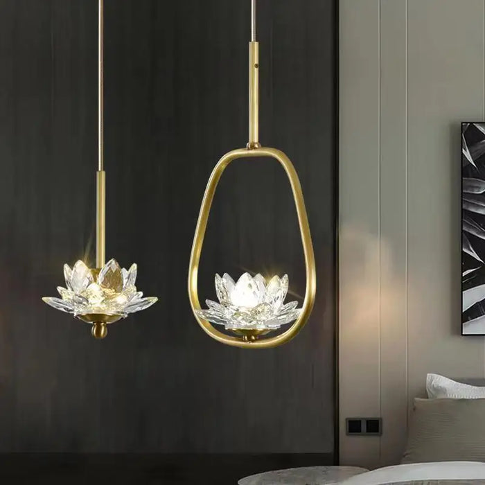 Suspension LED en cristal Zen Glam