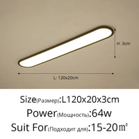 Lustre Moderne Nordique Rectangulaire LED pour Bar