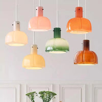 Luminaire décoratif d'intérieur : Lampe suspendue médiévale en verre