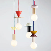 Lampe nordique en bois - Suspension LED - Décoration lumineuse pour la maison