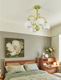 Lustre Citrouille Pastorale pour Chambre à Coucher