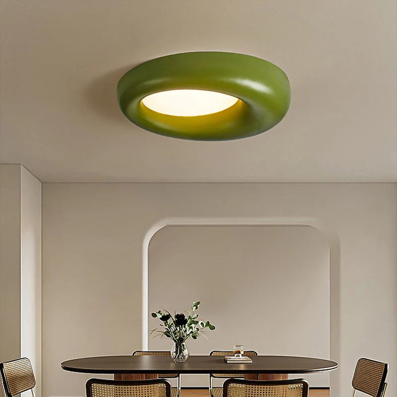 Plafonnier Led de Style Nordique Crème
