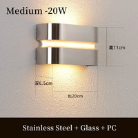 Applique murale LED moderne en acier inoxydable étanche pour extérieur - Luminix™