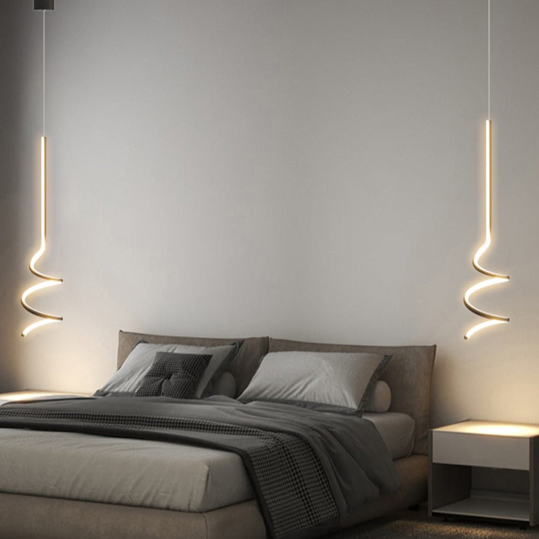 Suspension LED Ondulée Polino