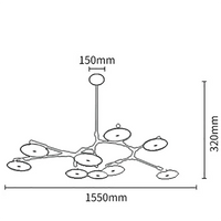 Lustre Moléculaire Sandyha - Luminaire Suspendu Soffitto