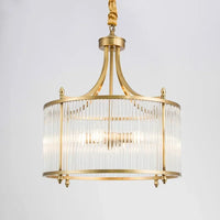 Lustre Moderne en Cuivre avec Tubes de Verre - 2 Modèles Exclusifs