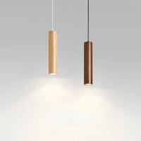 Suspension LED Grain de Bois - Style Nordique Moderne