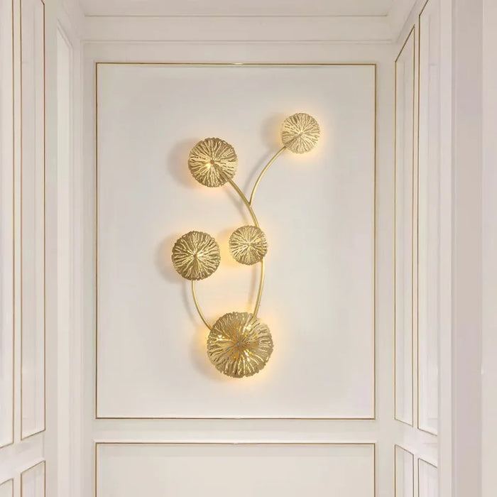 Applique Murale LED Dorée Élégante - Style Moderne pour Décoration d'Intérieur