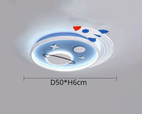 Plafonnier Nordique "Planète Fusée" LED pour Décoration Enfant