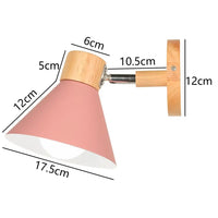 Applique murale LED nordique en bois - Élégance moderne