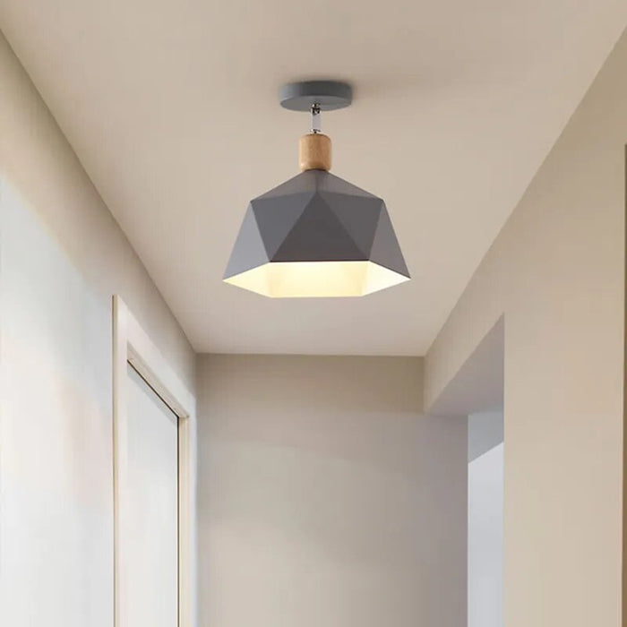Plafonnier LED Nordico en Bois - Éclairage Moderne