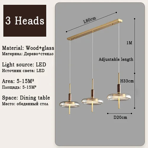 Suspension LED Design Nordique Moderne et Créatif pour Intérieur - Style Scandinavian Lighting