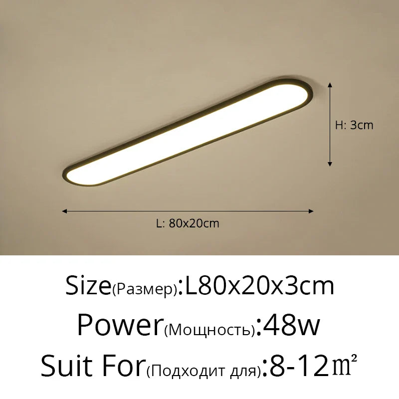 Lustre Moderne Nordique Rectangulaire LED pour Bar