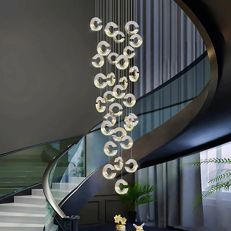 Lustre en cristal de décoration pour une maison contemporaine