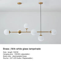 Lustre boule en verre design