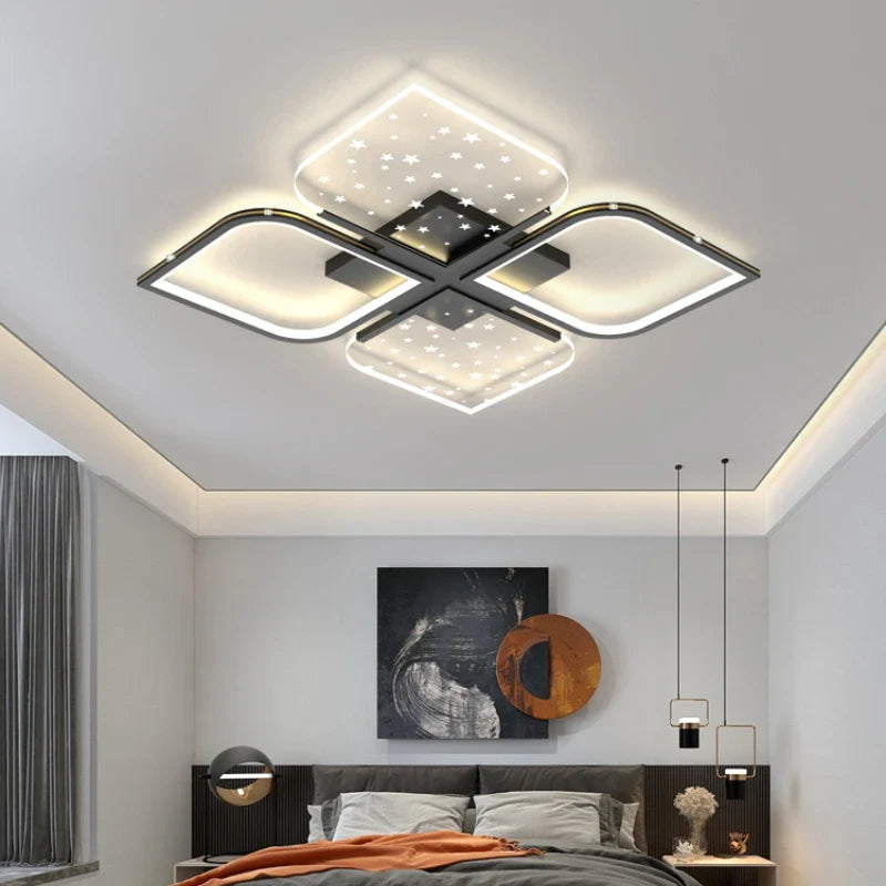 Lustre LED Modern Starry Sky Grass Blades Interior Lightning
