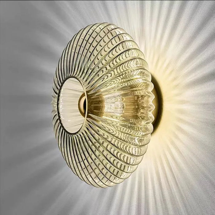 Applique murale LED Design en verre ondulé pour un éclairage élégant de votre intérieur