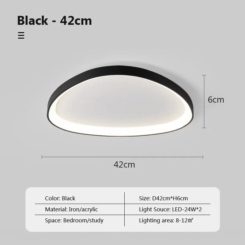 Plafonnier LED nordique au design épuré