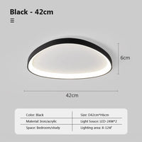 Plafonnier LED nordique au design épuré