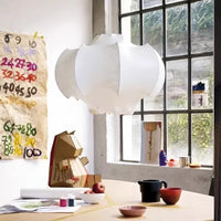 Lustre Nordique en Soie Japonaise Wabi Sabi avec Éclairage LED
