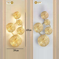 Applique Murale LED Dorée Élégante - Style Moderne pour Décoration d'Intérieur