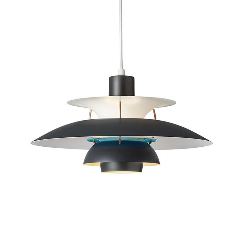 Suspension LED Coen avec abat-jours métalliques innovants