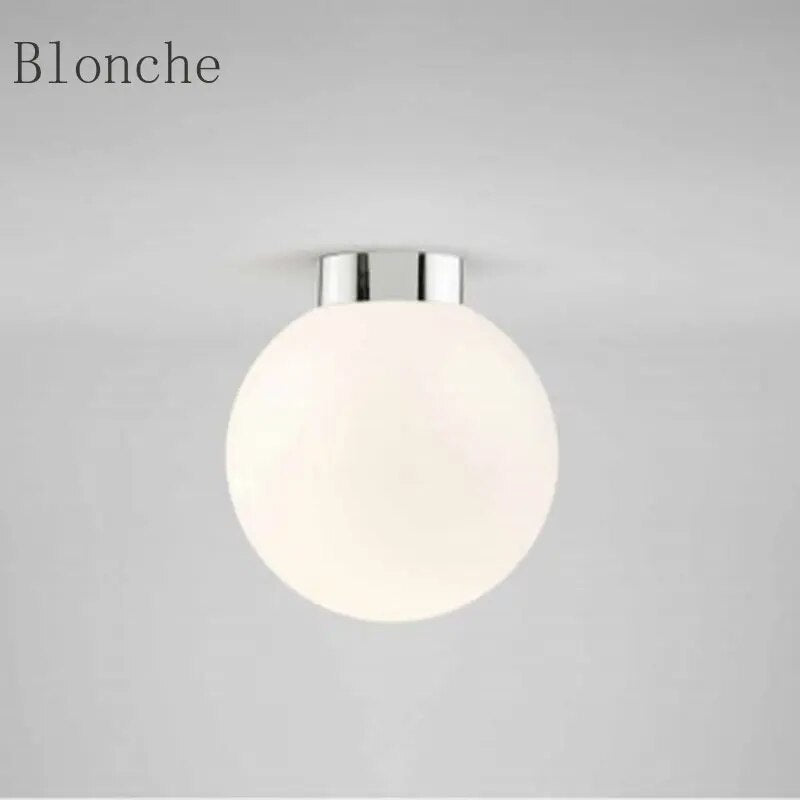 Plafonnier Led Globe en Verre
