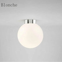 Plafonnier Led Globe en Verre