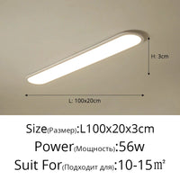 Lustre LED Moderne pour Restaurant Nordique Rectangulaire Créatif