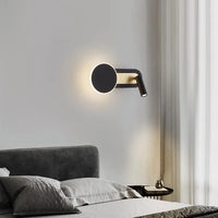 Applique Murale LED Rotative Nordique Moderne Avec Interrupteur
