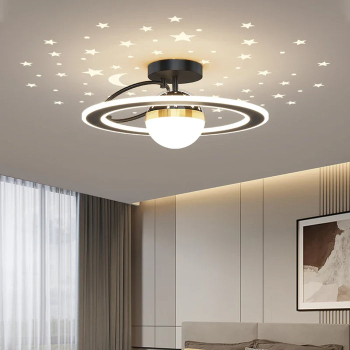 Plafonnier nordique moderne à LED de luxe "Étoile Ciel"