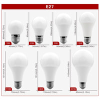 Pack de 7 ampoules LED E27 (3W-20W)