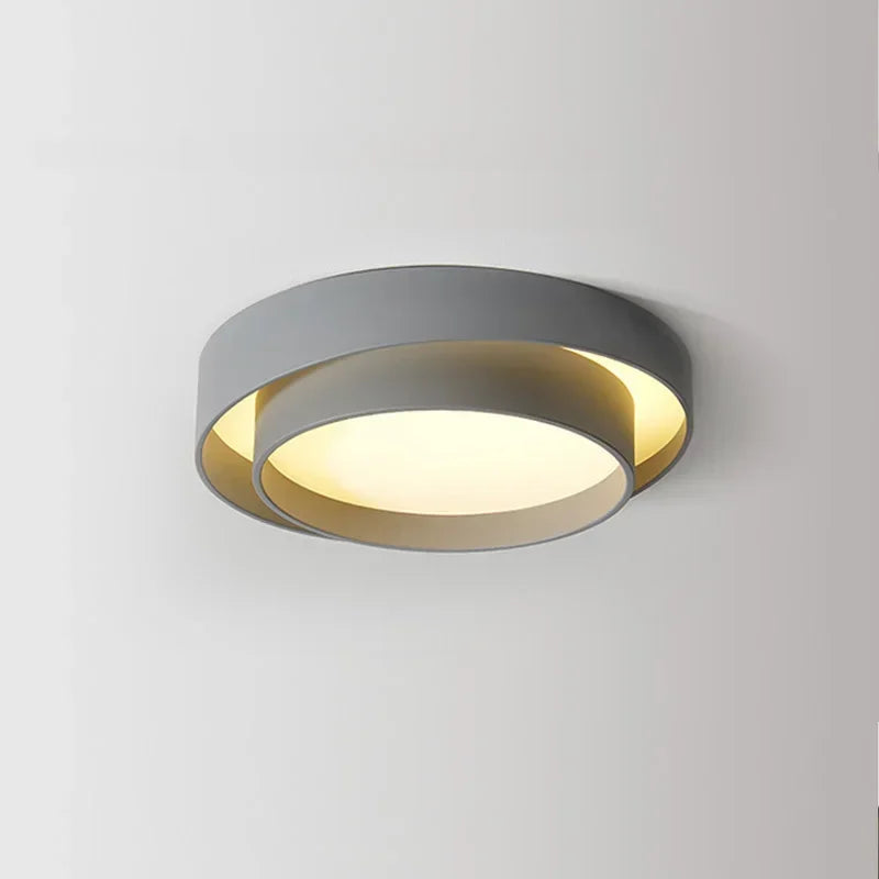 Plafonnier LED moderne circulaire avec télécommande - Marque XYZ
