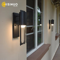 Éclairage mural LED extérieur rétro Vintage Bronze avec ampoule E27 pour jardin et porche - Applique Luminaire robuste et étanche