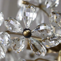 Lustre Plafond Rétro Fleur Cristal LED QFontaines D'Intérieur